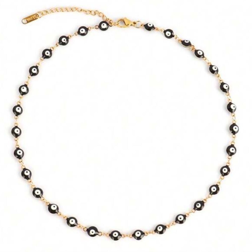Black evil eye Necklace #2226